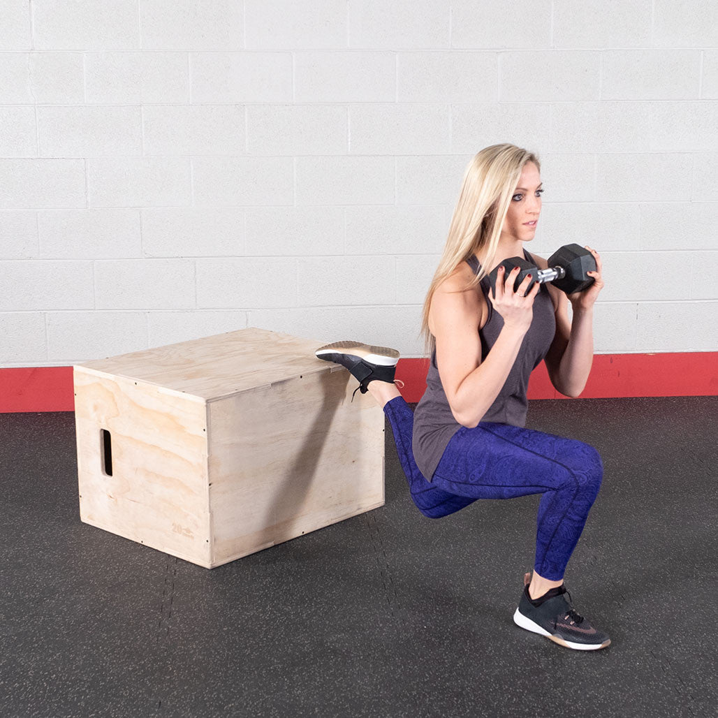 Body-Solid Tools 3-Way Wood Plyo Box