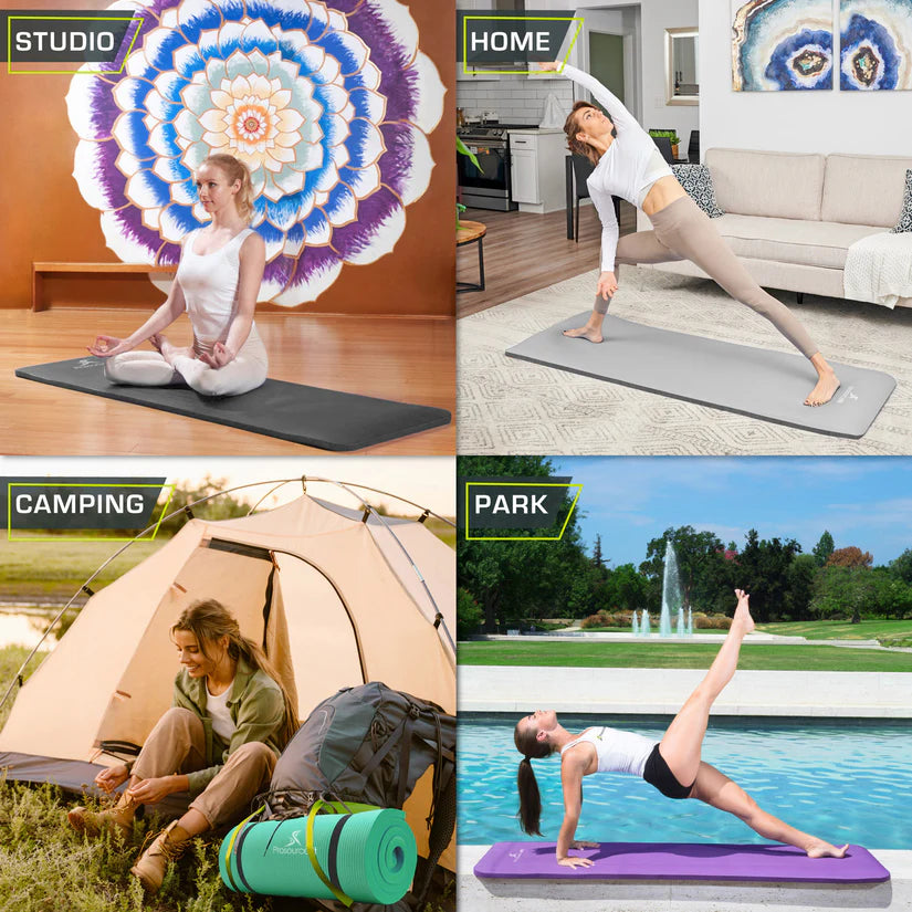 Thick Yoga and Pilates Mat 1/2 inch