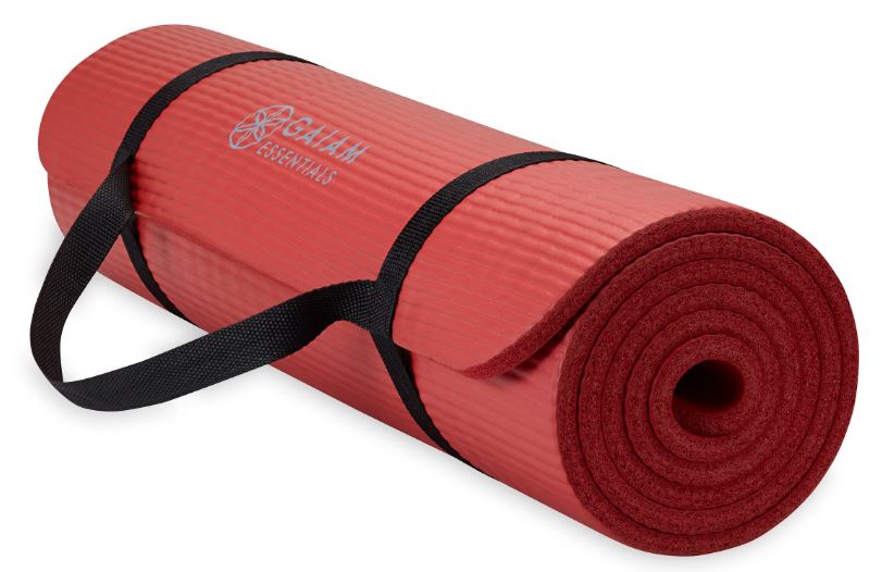 GAIAM Essentials Fitness Mat & Sling (10mm)