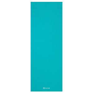 Gaiam Classic Solid Color Yoga Pilates Mat 5mm Light Blue 