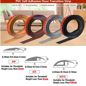 Transform Your Space with 1M Soft PVC Self-Adhesive Floor Transition Strip - Perfect for Carpet Edging and Seam Sealing!