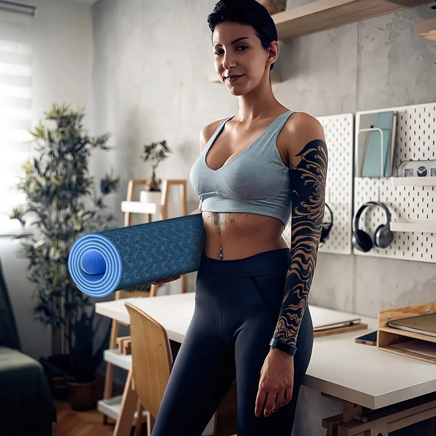 Transform Your Workout with Our Eco-Friendly 8mm Non-Slip Yoga Mat - Perfect for Yoga & Pilates! 🧘‍♀️💪
