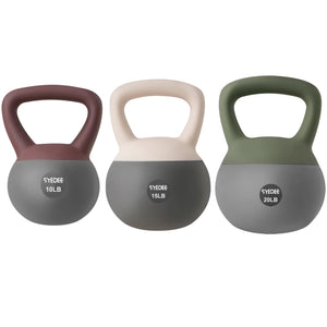 Soft Kettlebell Set –10Lbs, 15Lbs, 20Lbs Anti-Slip Grip & Wide Handle Design,Soft Kettlebell Set, Gentle Floor-Friendly Impact, for Home Functional Training, Home Gym