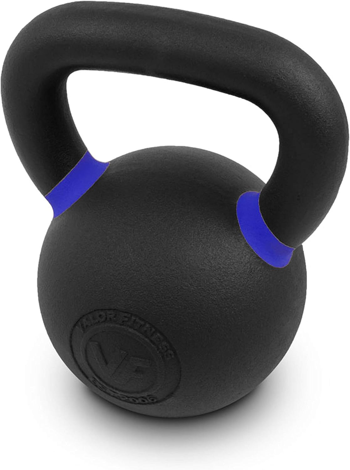 Premium Cast Iron Kettlebells Powder Coated Kettle Bells - Displays LB & KG Weight
