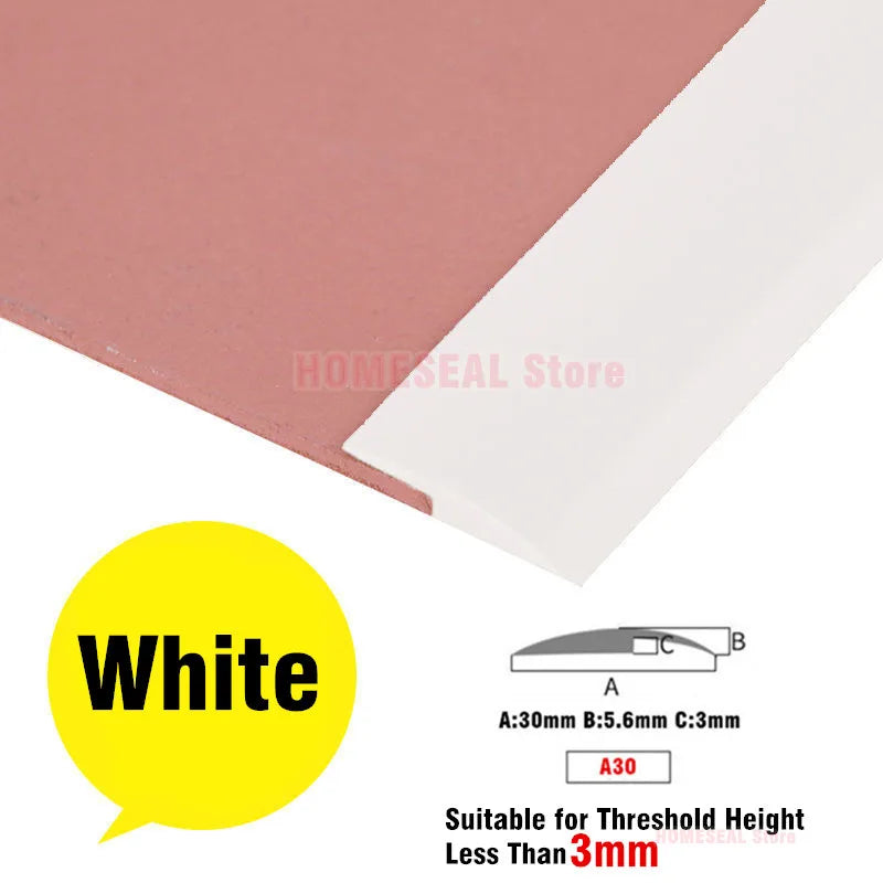 Transform Your Space with 1M Soft PVC Self-Adhesive Floor Transition Strip - Perfect for Carpet Edging and Seam Sealing!