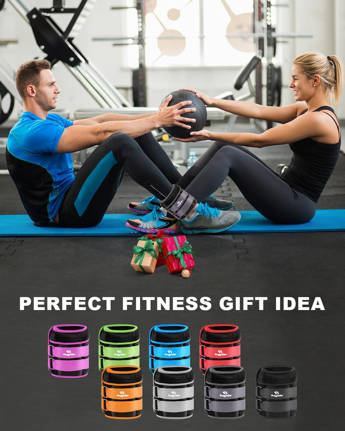 Adjustable Ankle Weights with Removable Weights