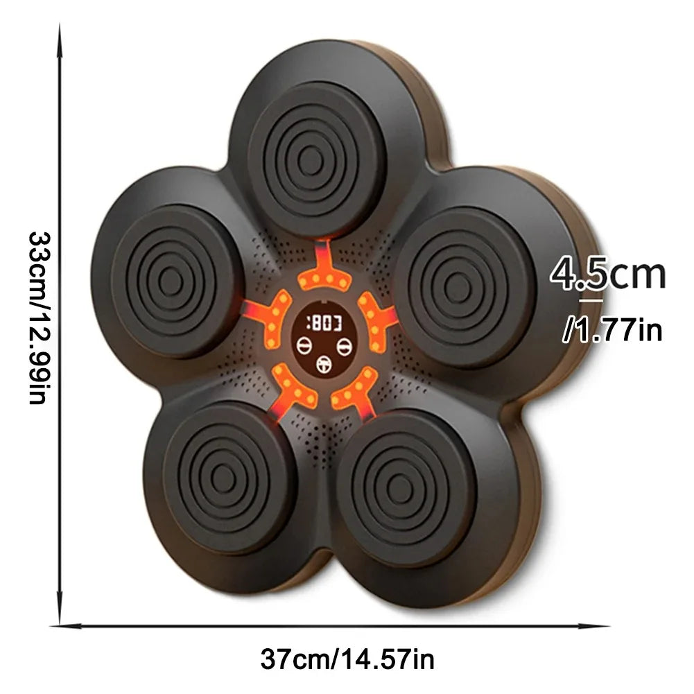 Smart Bluetooth-Enabled LED Wall Boxing Target with USB Charging for Enhanced Training Experience