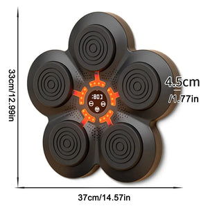 Smart Bluetooth-Enabled LED Wall Boxing Target with USB Charging for Enhanced Training Experience