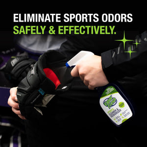 Natural Sports Cleaner & Deodorizer - 16 Fl Oz for Boxing Gloves, Helmets, Gym Bags & Equipment - Plant-Powered Freshness