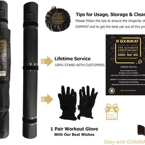 Extra Thick Large Yoga Mat - Non-Slip Workout Mat for Home Gym, Ideal for Pilates, Stretching, and Meditation (6'X4', 6'X6', 7'X5')