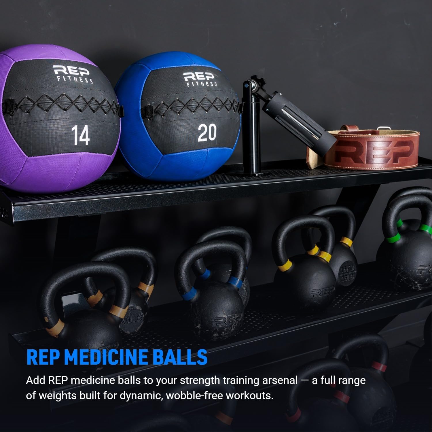 Weighted Wall Ball 6-30 LB, 14-Inch Soft Medicine Ball, Non-Bouncing PU Shell in a 14-inch training design