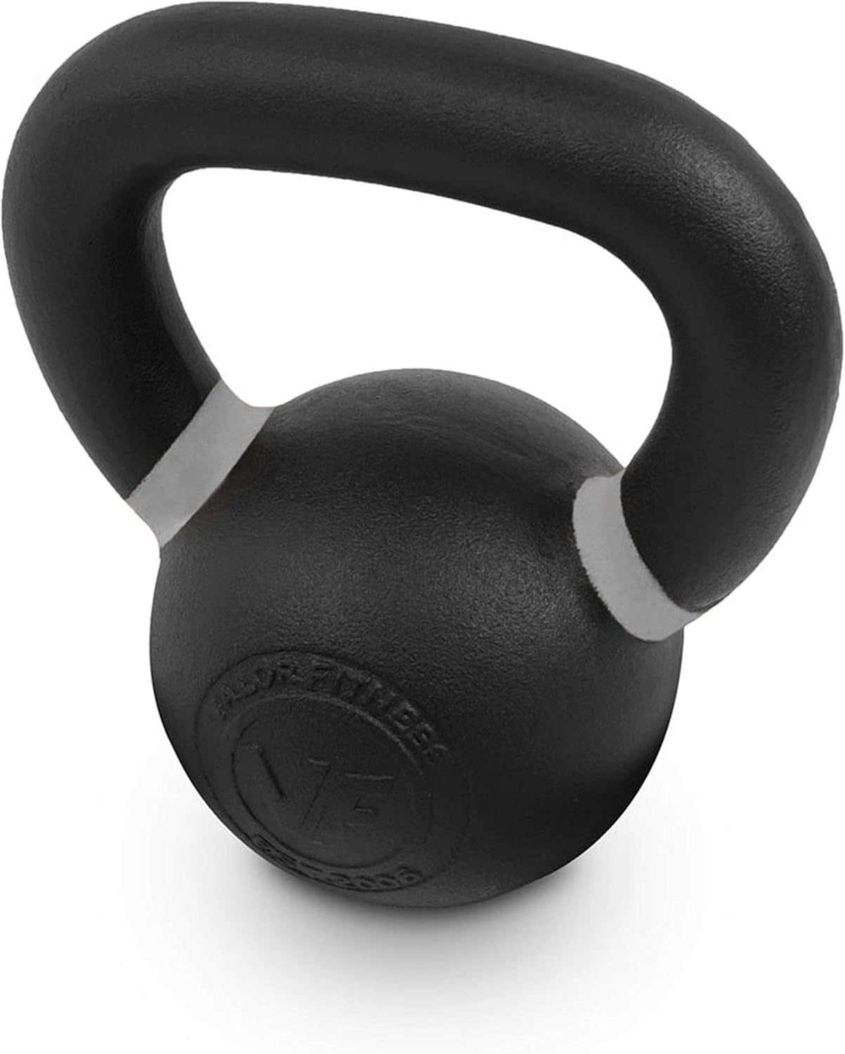 Premium Cast Iron Kettlebells Powder Coated Kettle Bells - Displays LB & KG Weight