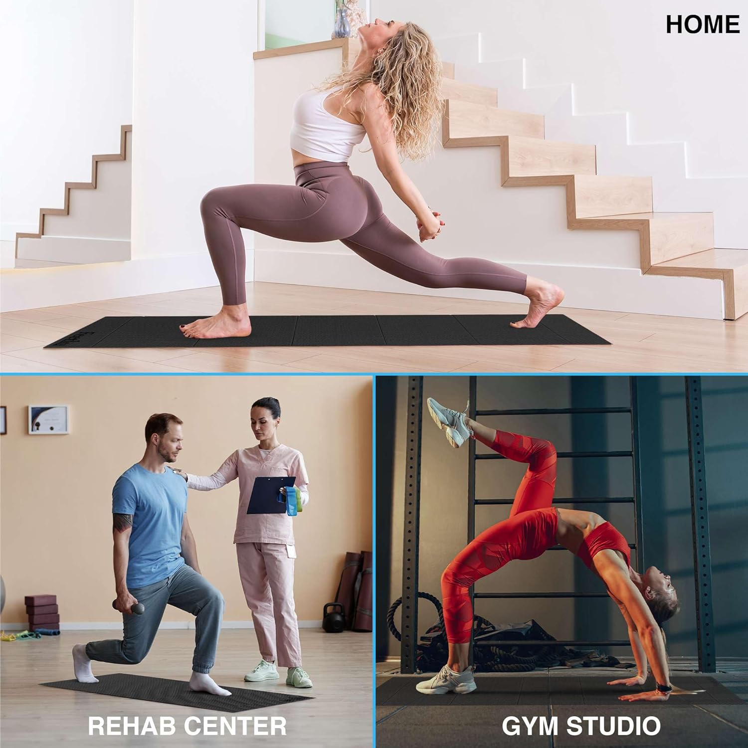 Foldable Yoga Exercise Mat