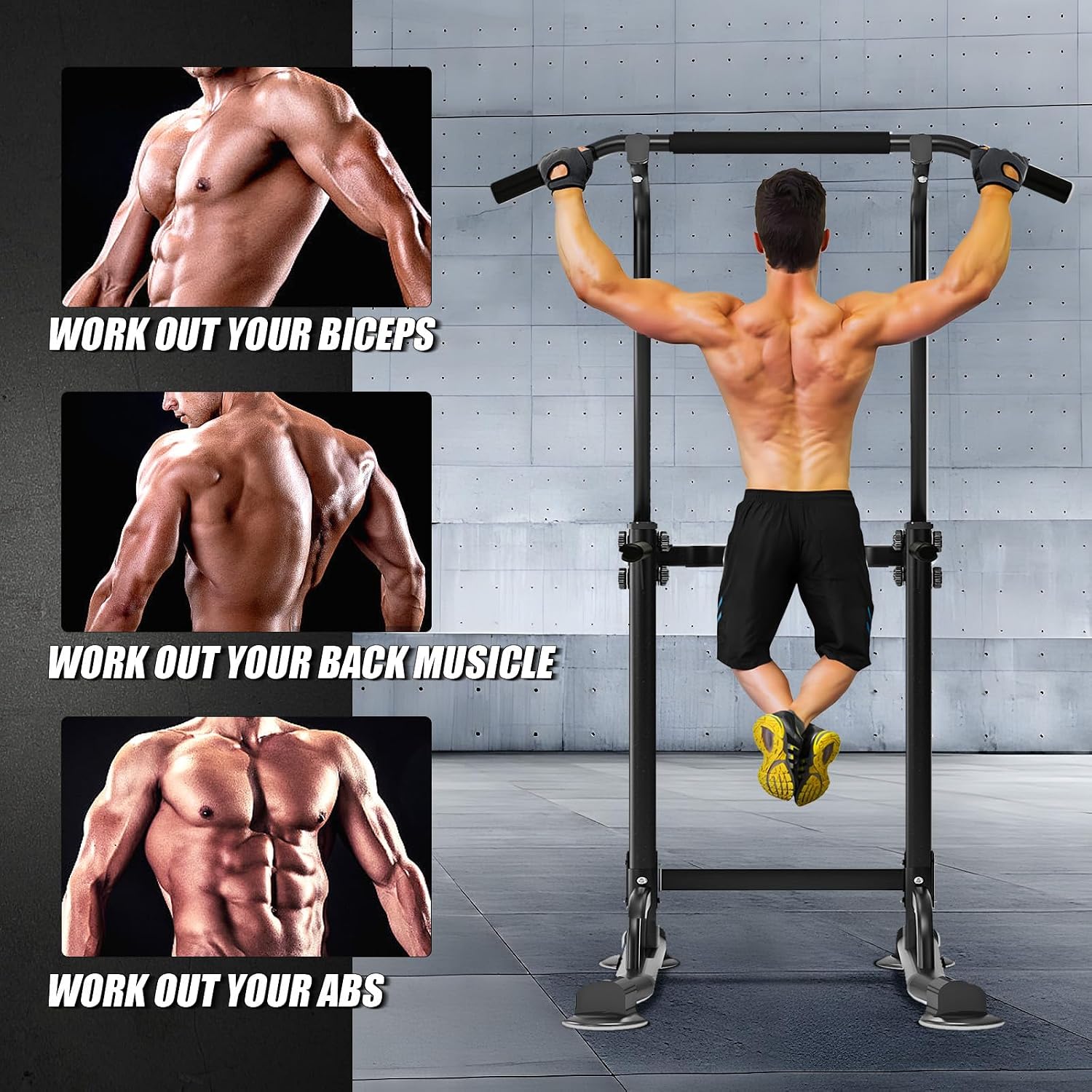 Power Tower Pull Up Bar Station