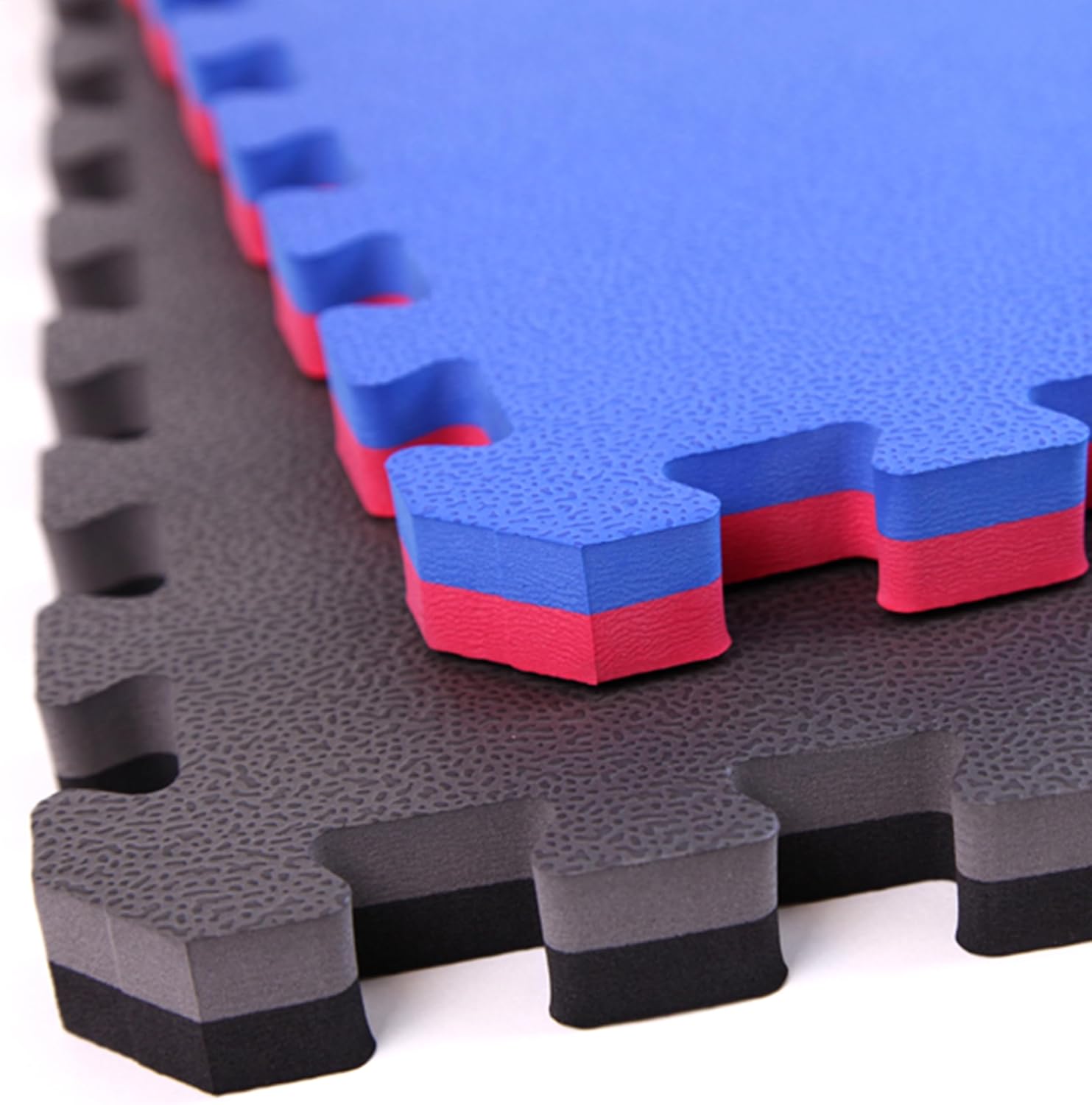Premium 1" Thick Reversible Foam Interlocking Tiles - Perfect for Yoga, Gymnastics, MMA & Jiu Jitsu Training - Available in 3'X3' & 2'X2' Sizes