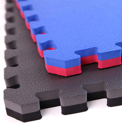 Premium 1" Thick Reversible Foam Interlocking Tiles - Perfect for Yoga, Gymnastics, MMA & Jiu Jitsu Training - Available in 3'X3' & 2'X2' Sizes