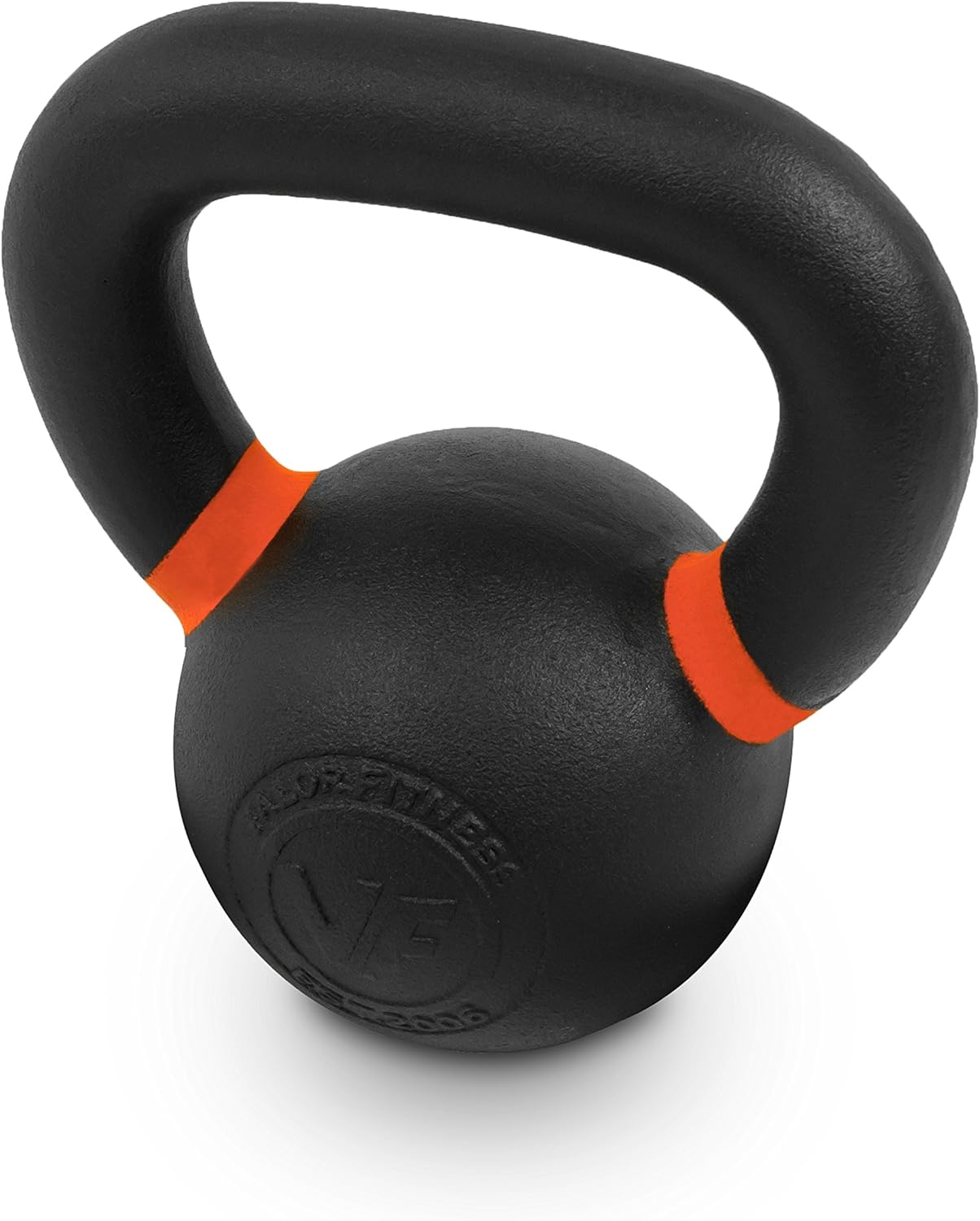Premium Cast Iron Kettlebells Powder Coated Kettle Bells - Displays LB & KG Weight