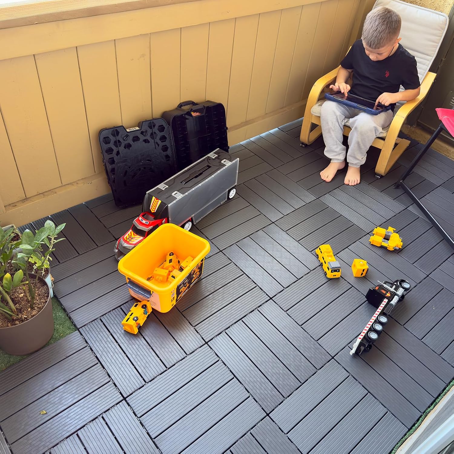 Interlocking Deck Tiles, 36 PCS 12” x 12”