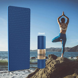 Transform Your Workout with Our Eco-Friendly 8mm Non-Slip Yoga Mat - Perfect for Yoga & Pilates! 🧘‍♀️💪