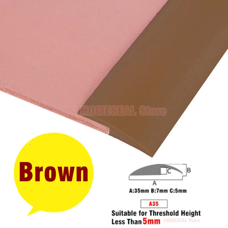 Transform Your Space with 1M Soft PVC Self-Adhesive Floor Transition Strip - Perfect for Carpet Edging and Seam Sealing!