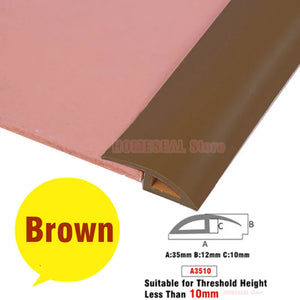 Transform Your Space with 1M Soft PVC Self-Adhesive Floor Transition Strip - Perfect for Carpet Edging and Seam Sealing!