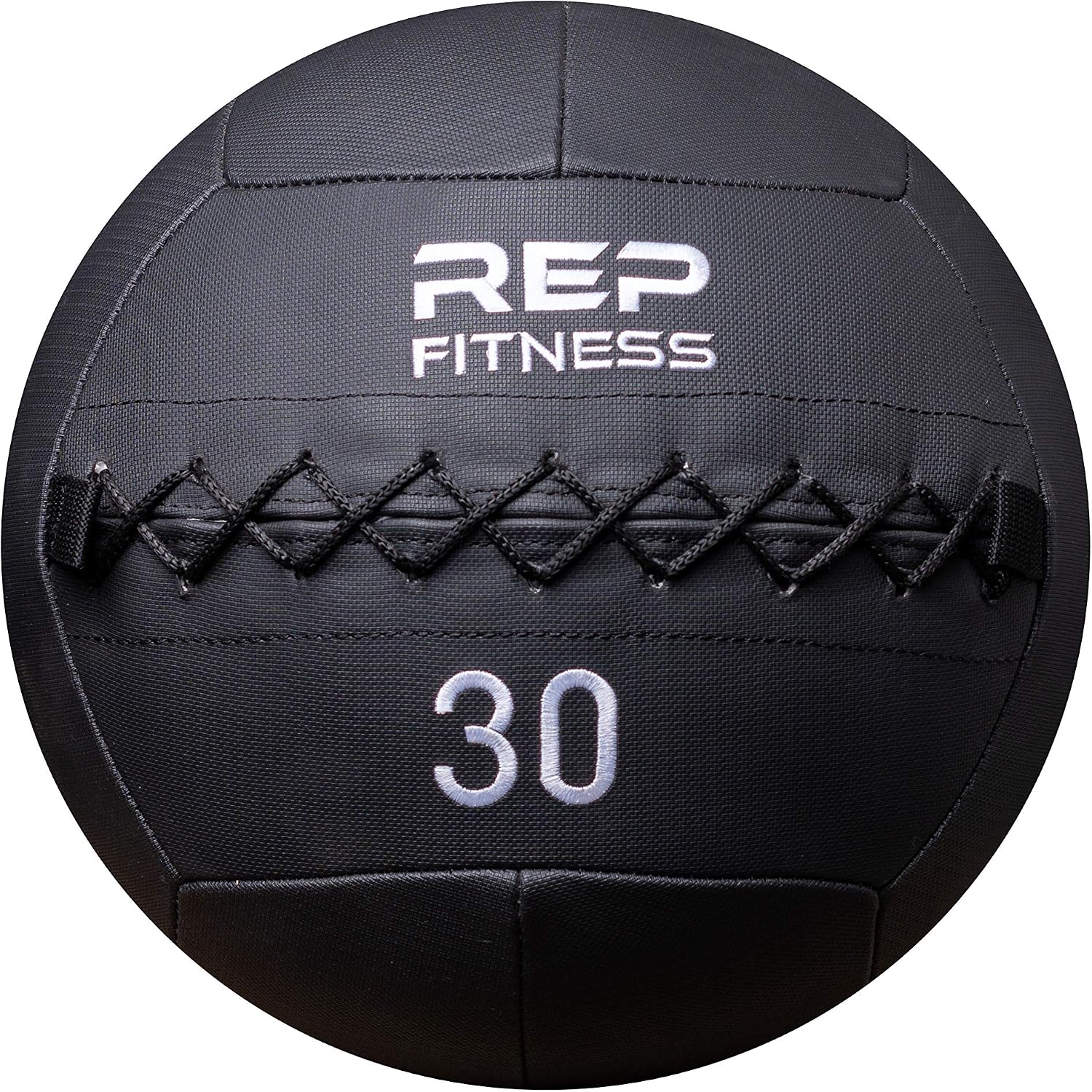 Weighted Wall Ball 6-30 LB, 14-Inch Soft Medicine Ball, Non-Bouncing PU Shell for weighted squats and lunges