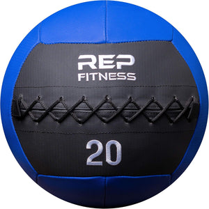 Weighted Wall Ball 6-30 LB, 14-Inch Soft Medicine Ball, Non-Bouncing PU Shell for core stability exercises