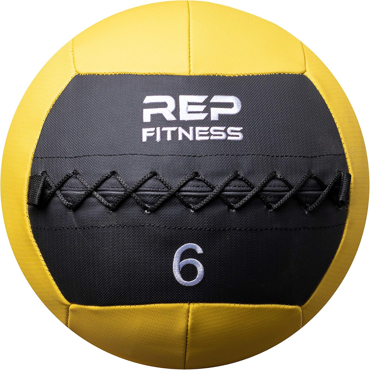 Weighted Wall Ball 6-30 LB, 14-Inch Soft Medicine Ball, Non-Bouncing PU Shell shown in a durable PU leather design