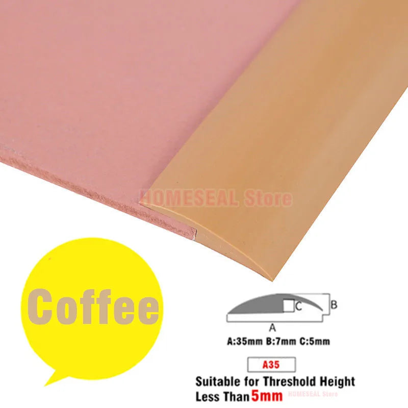 Transform Your Space with 1M Soft PVC Self-Adhesive Floor Transition Strip - Perfect for Carpet Edging and Seam Sealing!