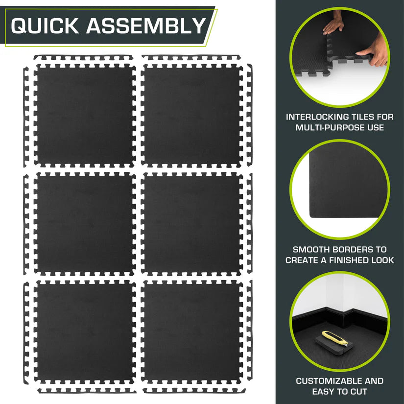 Exercise Puzzle Mat 3/4-in, 48 Sq Ft