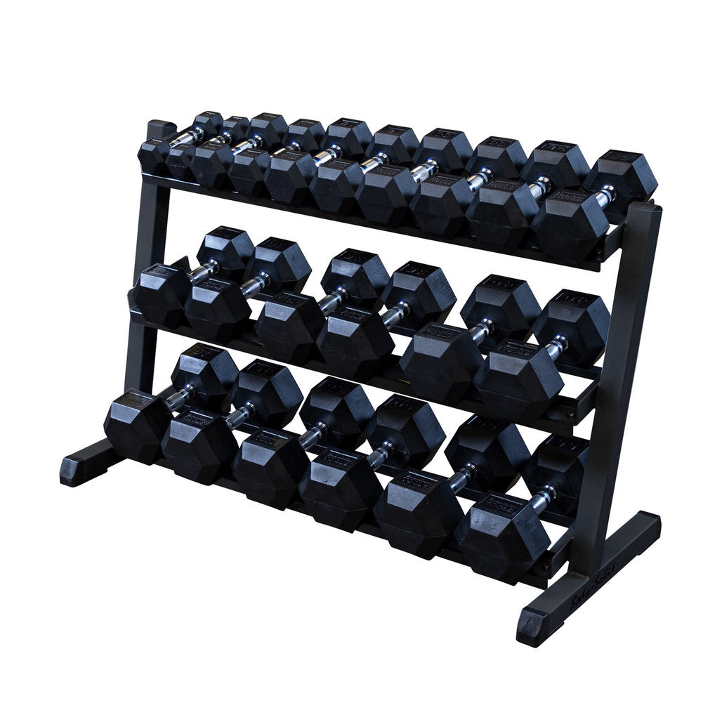 48 Inch Z Rack Body-Solid 3-Tier 48 Inch Dumbbell Rack - FitFloors.com