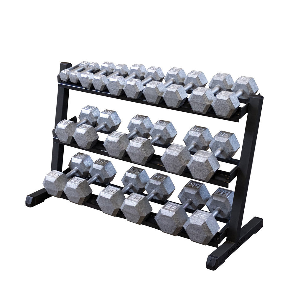 48 Inch Z Rack Body-Solid 3-Tier 48 Inch Dumbbell Rack - FitFloors.com