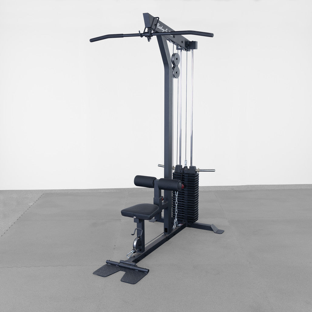 Body-Solid Lat Machine with Weight Stack