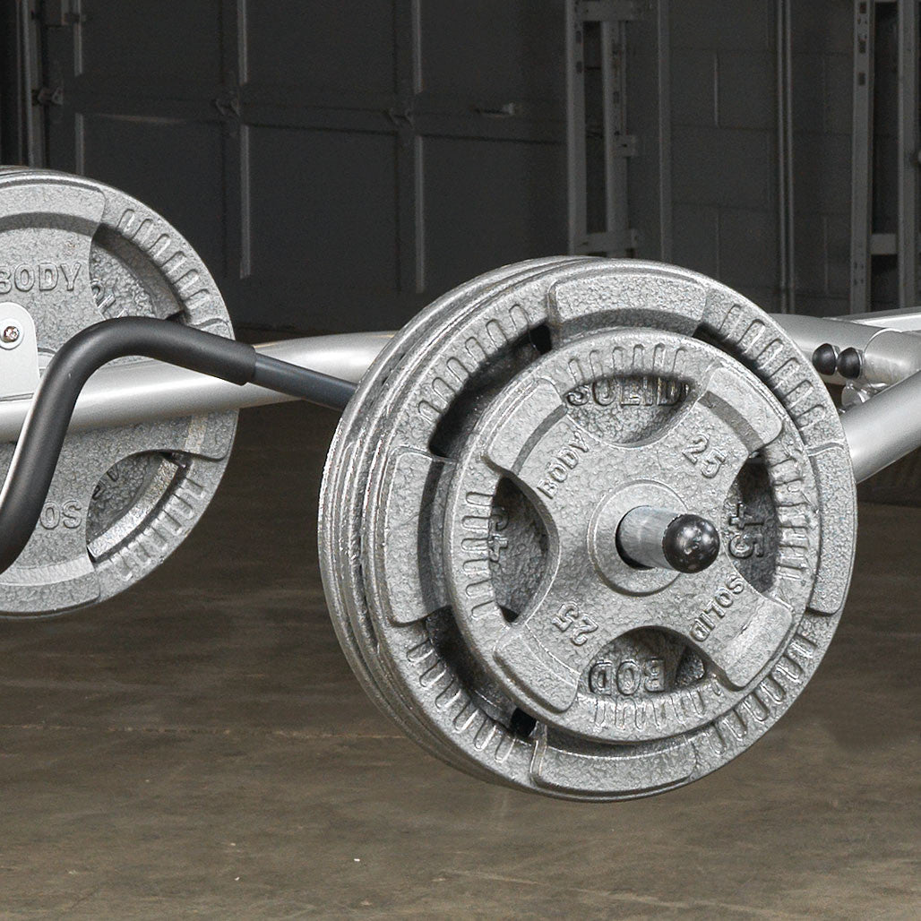 Body-Solid Gray Cast Iron Olympic Weight Sets with Bar & Collars