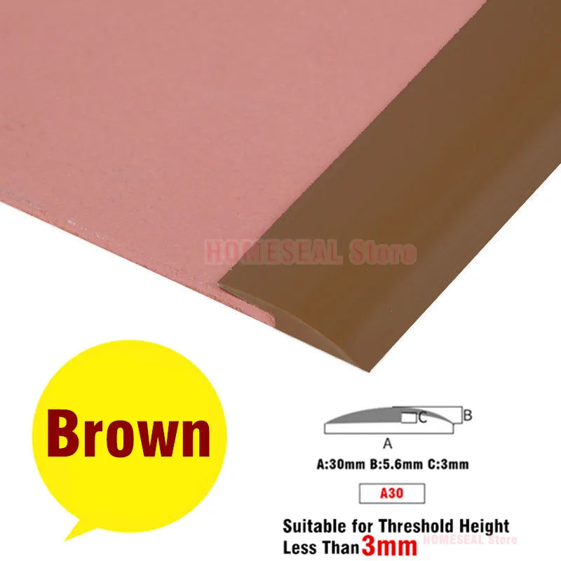 Transform Your Space with 1M Soft PVC Self-Adhesive Floor Transition Strip - Perfect for Carpet Edging and Seam Sealing!
