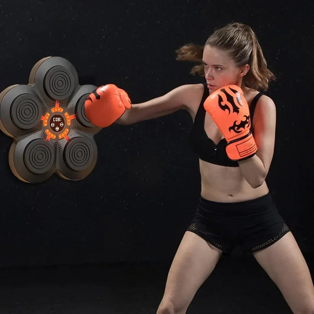 Smart Bluetooth-Enabled LED Wall Boxing Target with USB Charging for Enhanced Training Experience