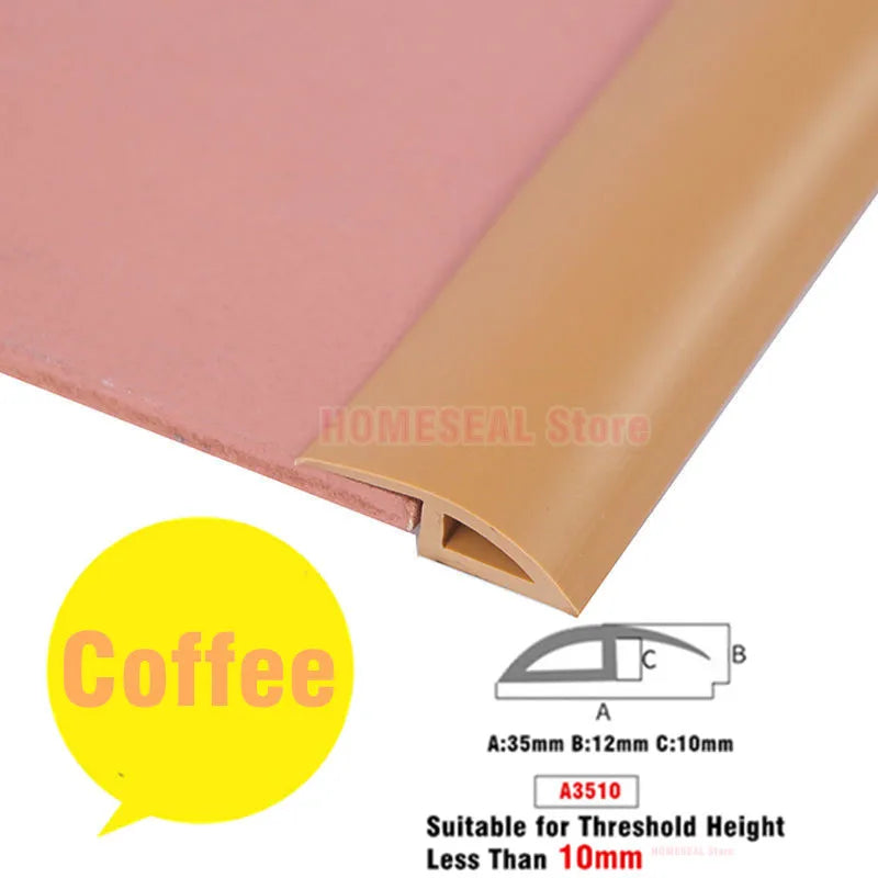 Transform Your Space with 1M Soft PVC Self-Adhesive Floor Transition Strip - Perfect for Carpet Edging and Seam Sealing!