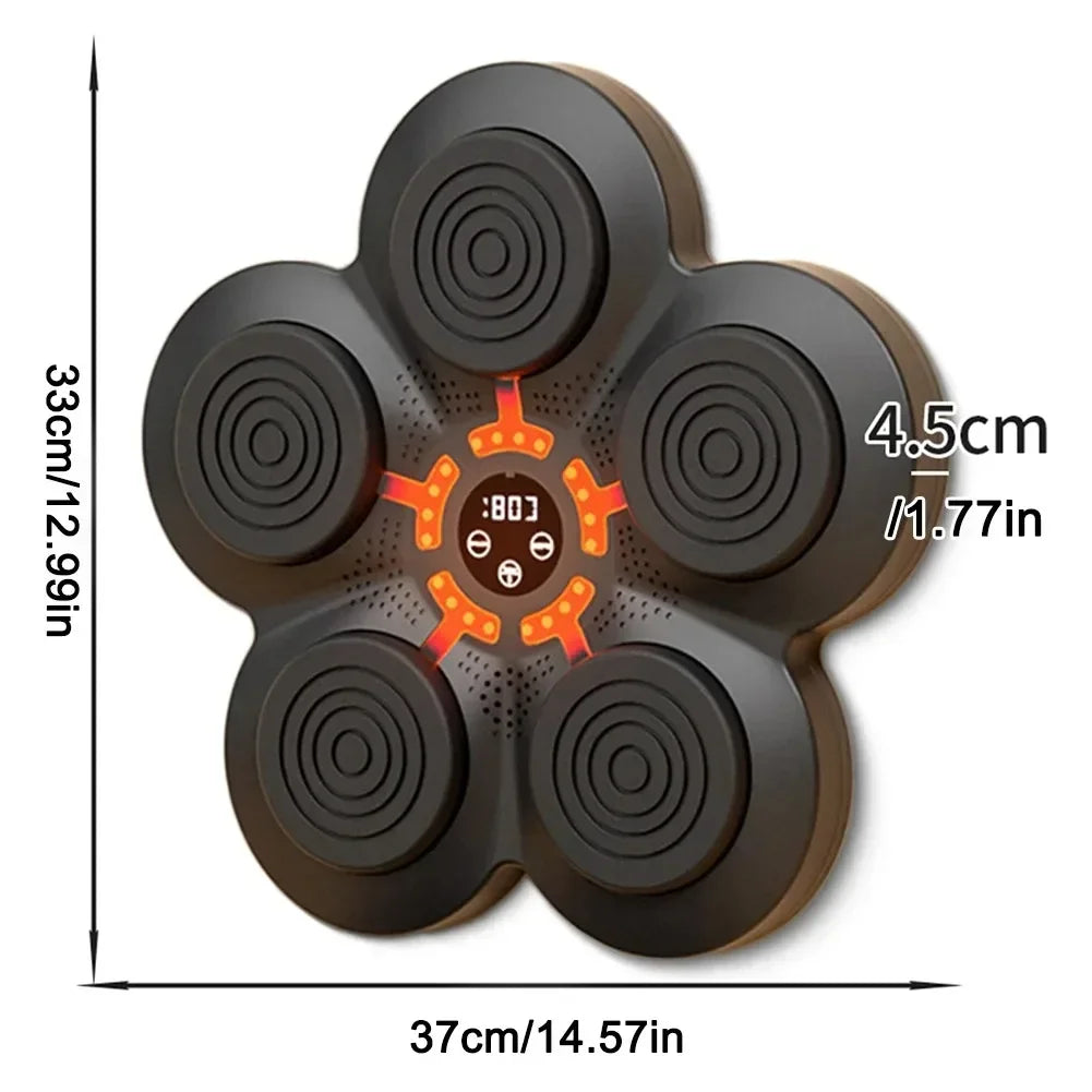 Smart Bluetooth-Enabled LED Wall Boxing Target with USB Charging for Enhanced Training Experience