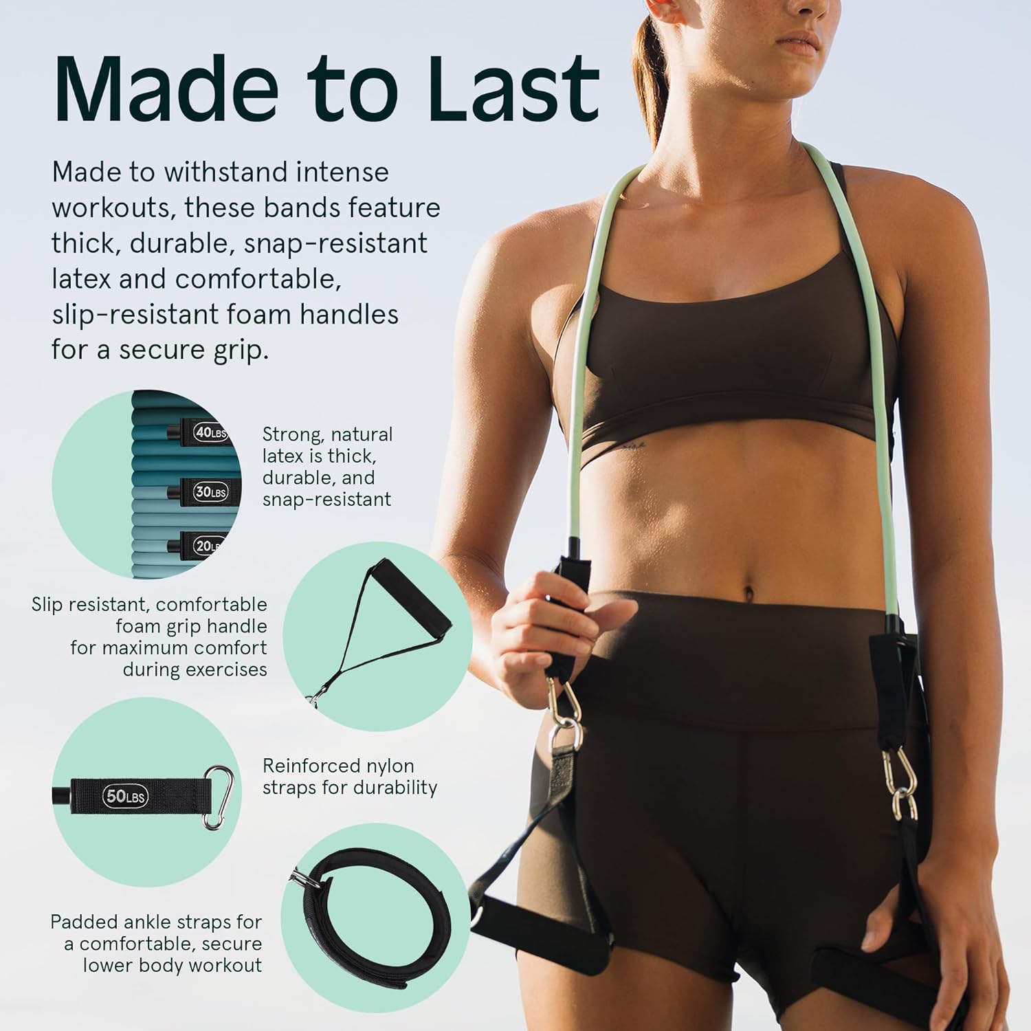 Retrospec Train Resistance Bands Set