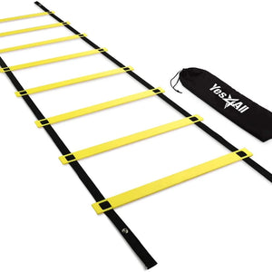 Elevate Your Game with the Speed and Agility Training Ladder - 8 Rung Design in Vibrant Yellow