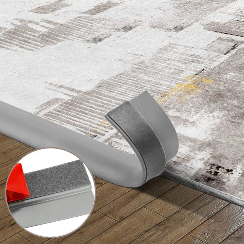 Transform Your Space with 1M Soft PVC Self-Adhesive Floor Transition Strip - Perfect for Carpet Edging and Seam Sealing!