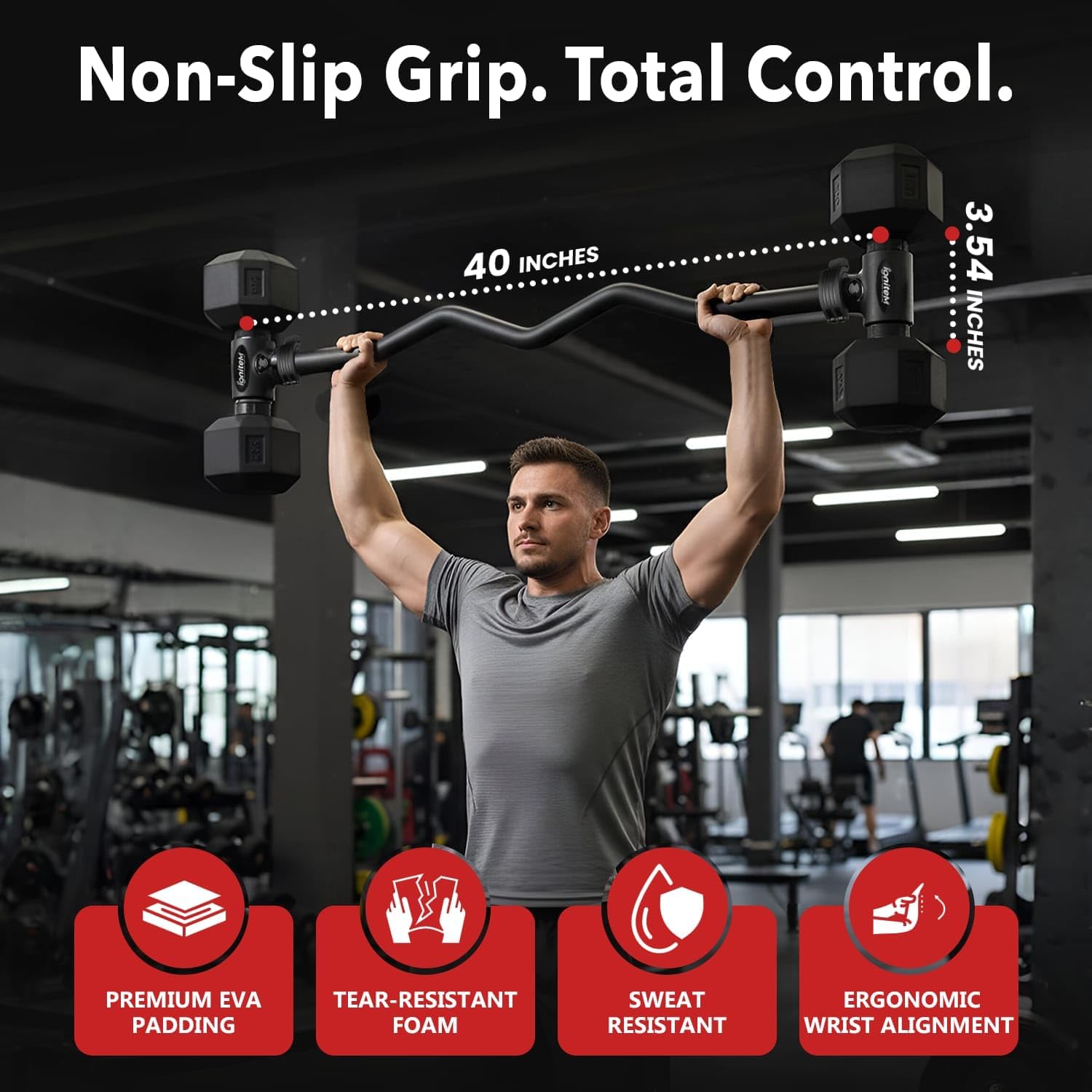 Dumbbell Barbell Converter Bar