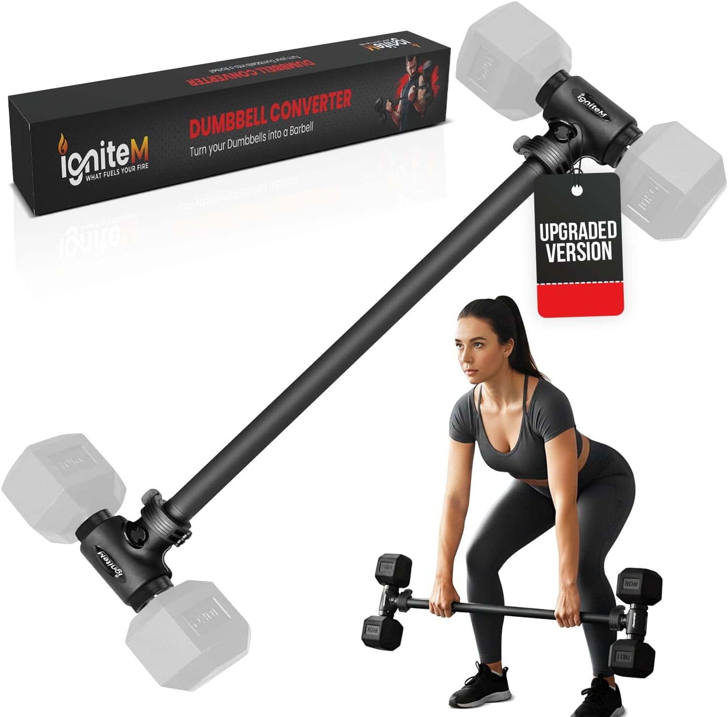 Dumbbell Barbell Converter Bar