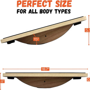 Level Up Your Leg Workout with Our 350LBS Wooden Balance Board! Perfect for Standing Desks! 🏋️‍♂️💪 #FitnessGoals #BalanceBoard