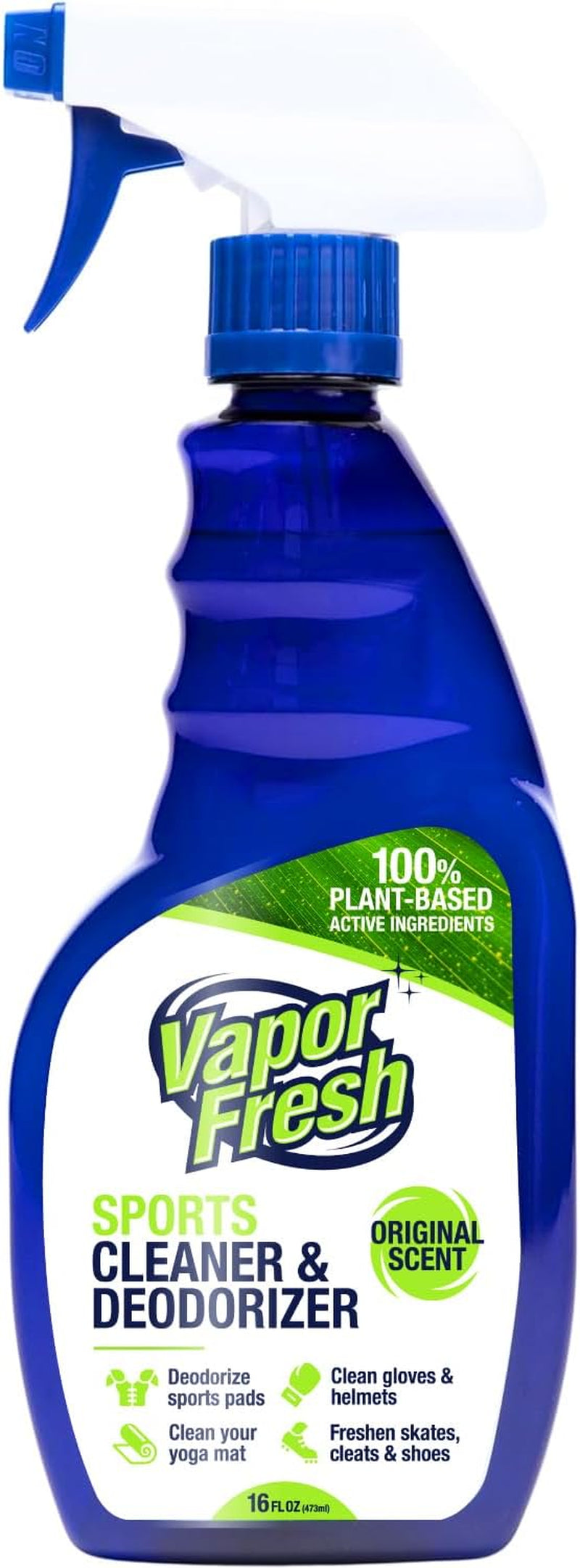 Natural Sports Cleaner & Deodorizer - 16 Fl Oz for Boxing Gloves, Helmets, Gym Bags & Equipment - Plant-Powered Freshness