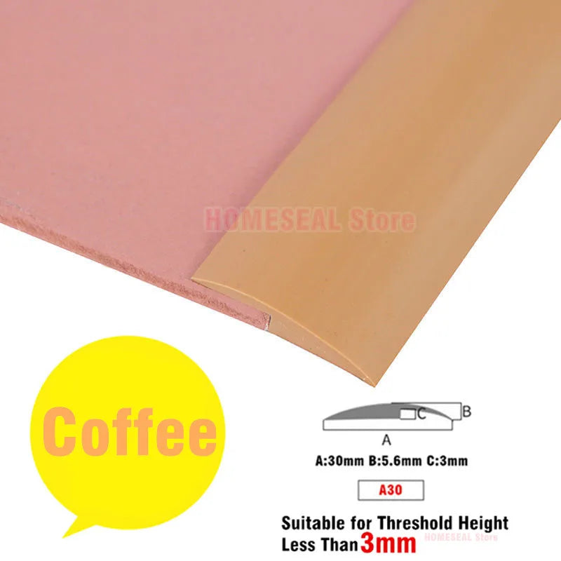 Transform Your Space with 1M Soft PVC Self-Adhesive Floor Transition Strip - Perfect for Carpet Edging and Seam Sealing!