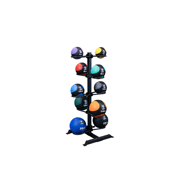 Color Coded Medicine Balls & Rack