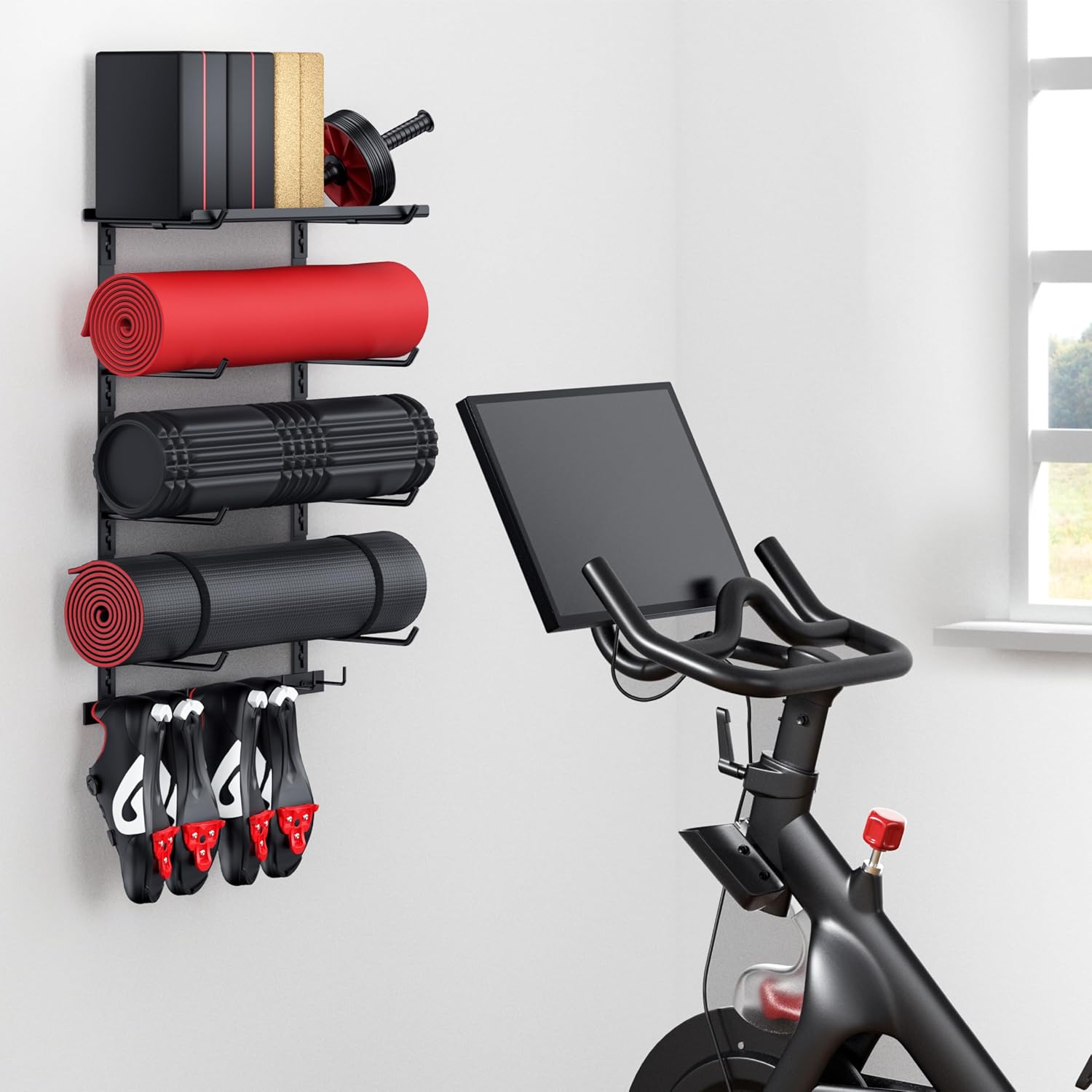 Home Gym Wall Storage Shelf