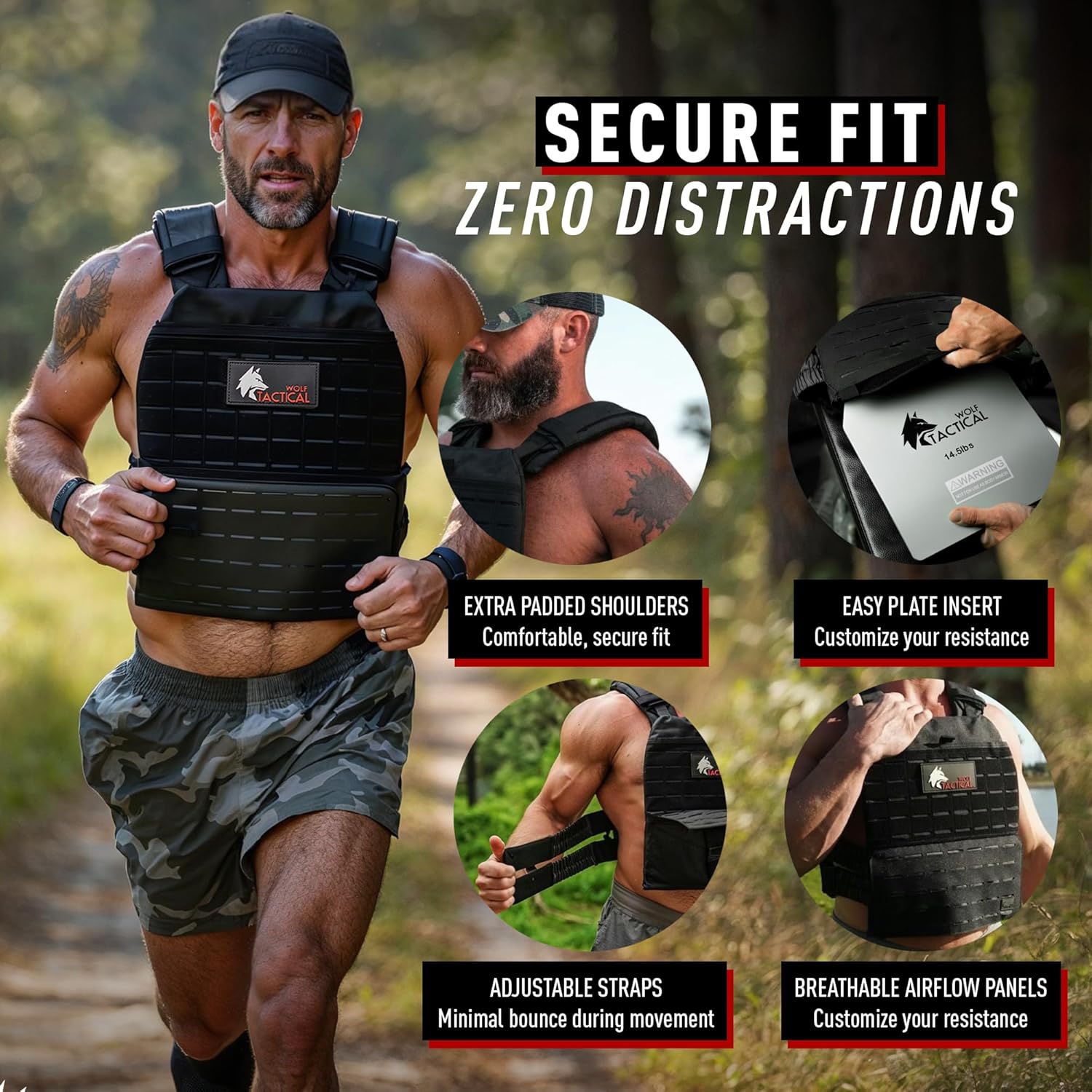 CrossFit Weight Vest for Strength Training & Fitness