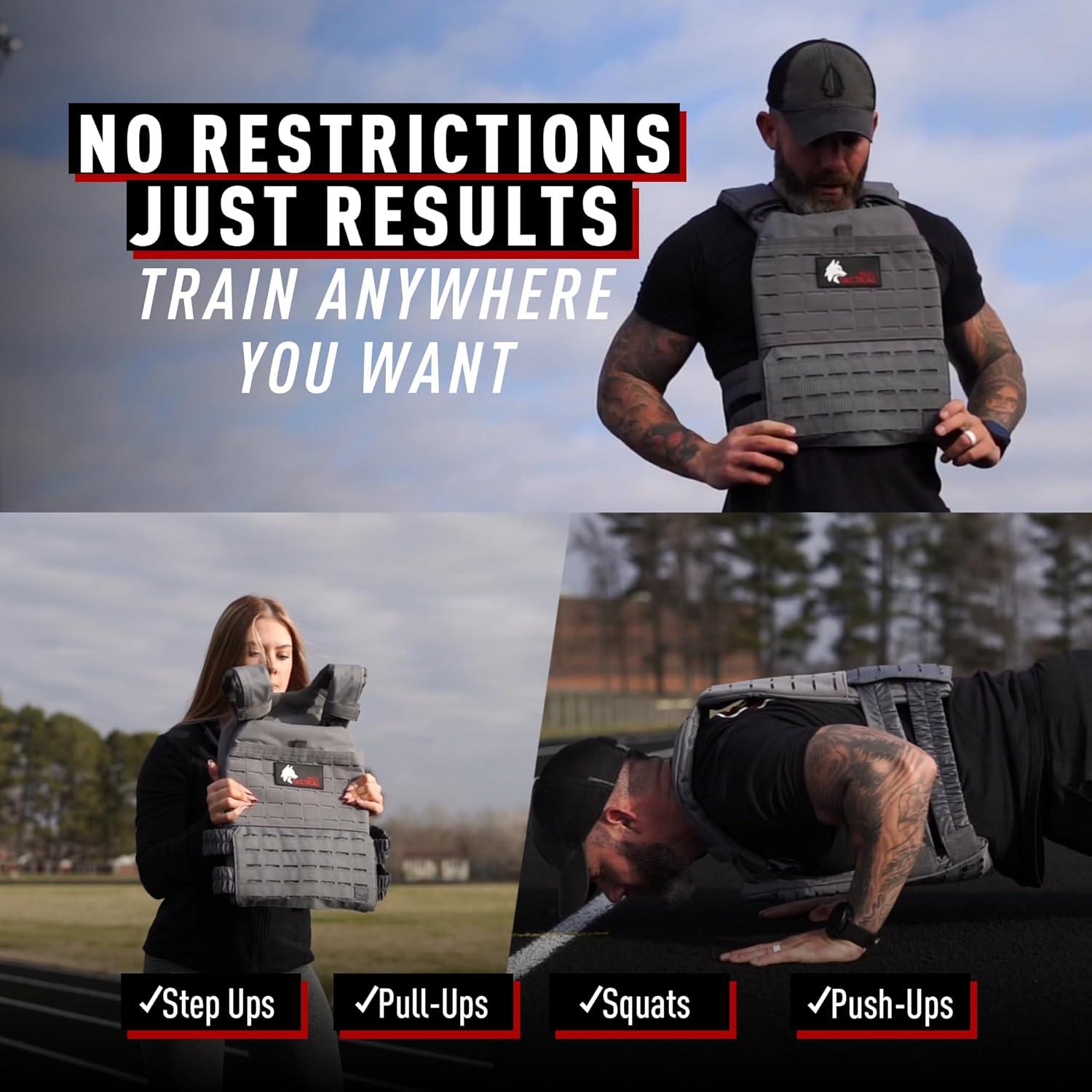 CrossFit Weight Vest for Strength Training & Fitness